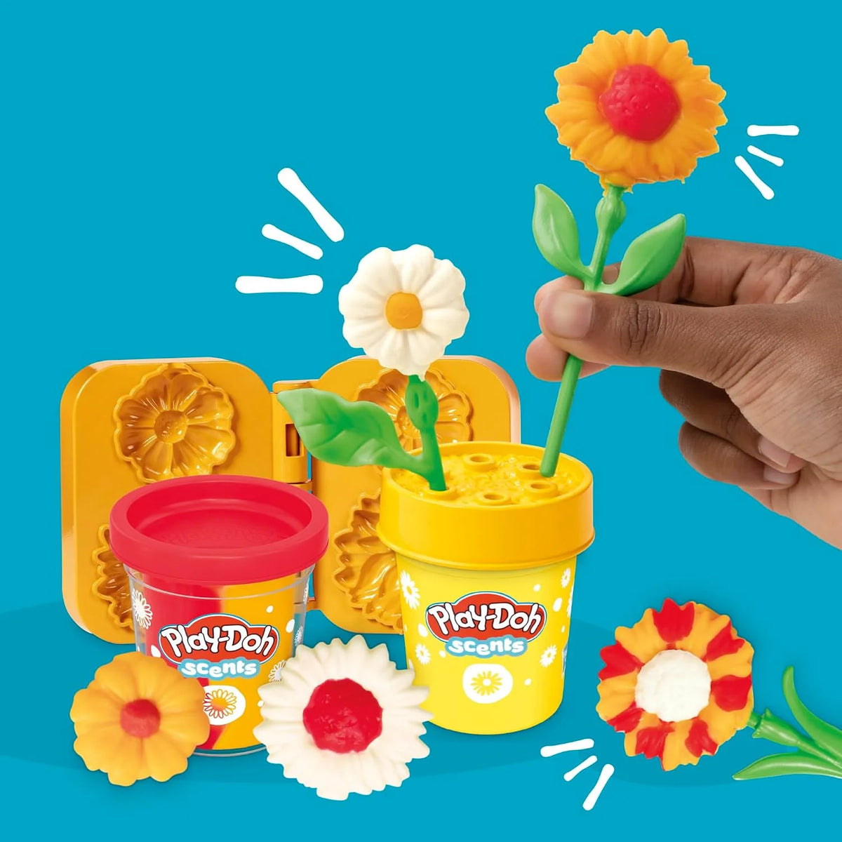 Play-Doh Sunflowers & Daisies Flower Toy, Kids Arts & Crafts Kit, Gifts for Girls & Boys 3+