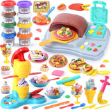 Farm Animals Color Dough Toys for Kids Ages 2-4-8, Big Red Barn Farm Playset with Animal Figures Clay Dough Modeling Tools, Art Crafts Toddler Learning Toy, Ideal Christmas Birthday Gifts