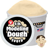 Hygloss Play Modeling Dough, Multicultural Skin Tones, Ivory, 5 lb