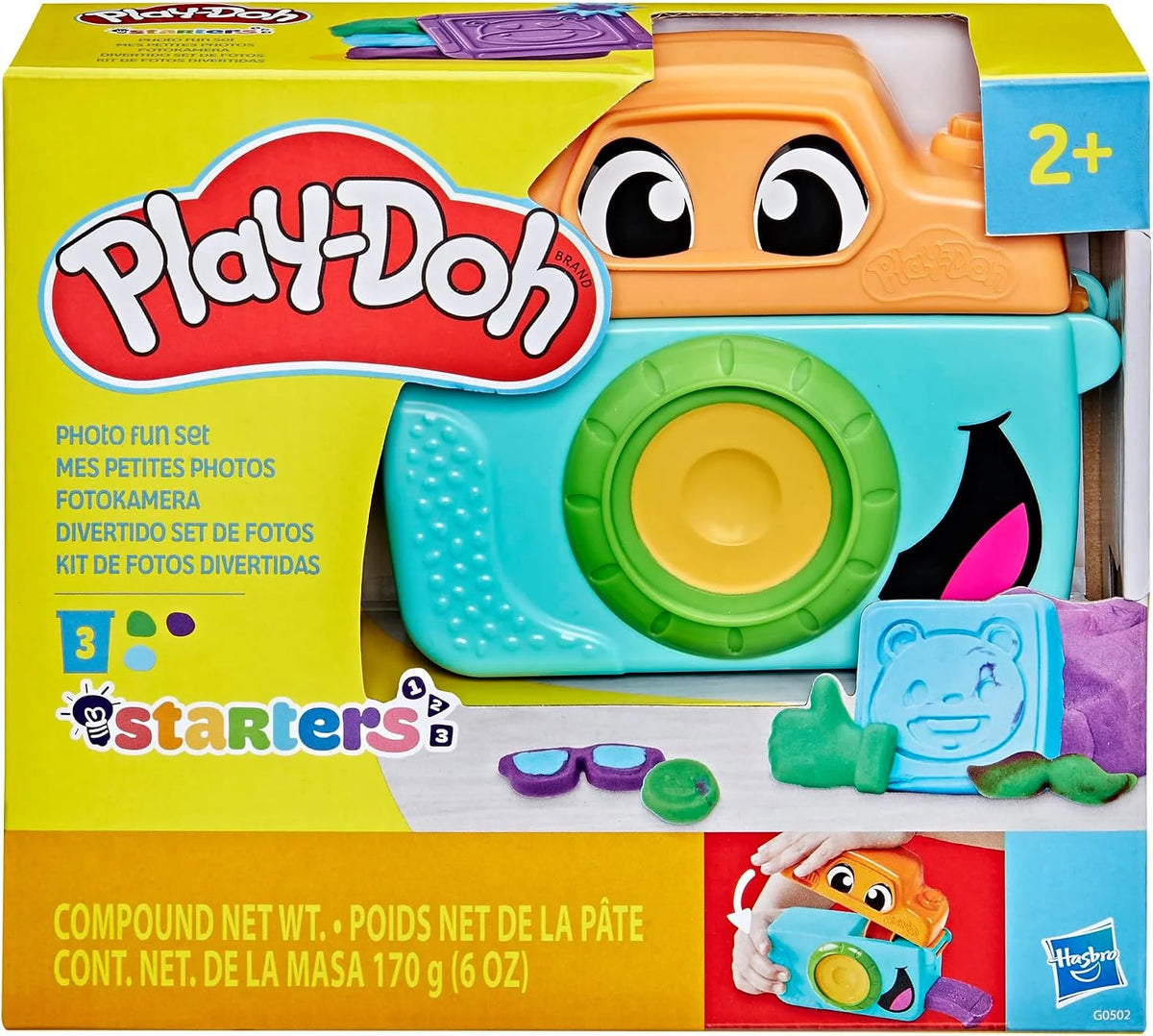 Play-Doh Photo Fun Starter Set, Kids Camera Toy for Pretend Play, Arts & Crafts for Girls & Boys 2+ with 7 Accessories & Playmat