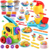 Farm Animals Color Dough Toys for Kids Ages 2-4-8, Big Red Barn Farm Playset with Animal Figures Clay Dough Modeling Tools, Art Crafts Toddler Learning Toy, Ideal Christmas Birthday Gifts