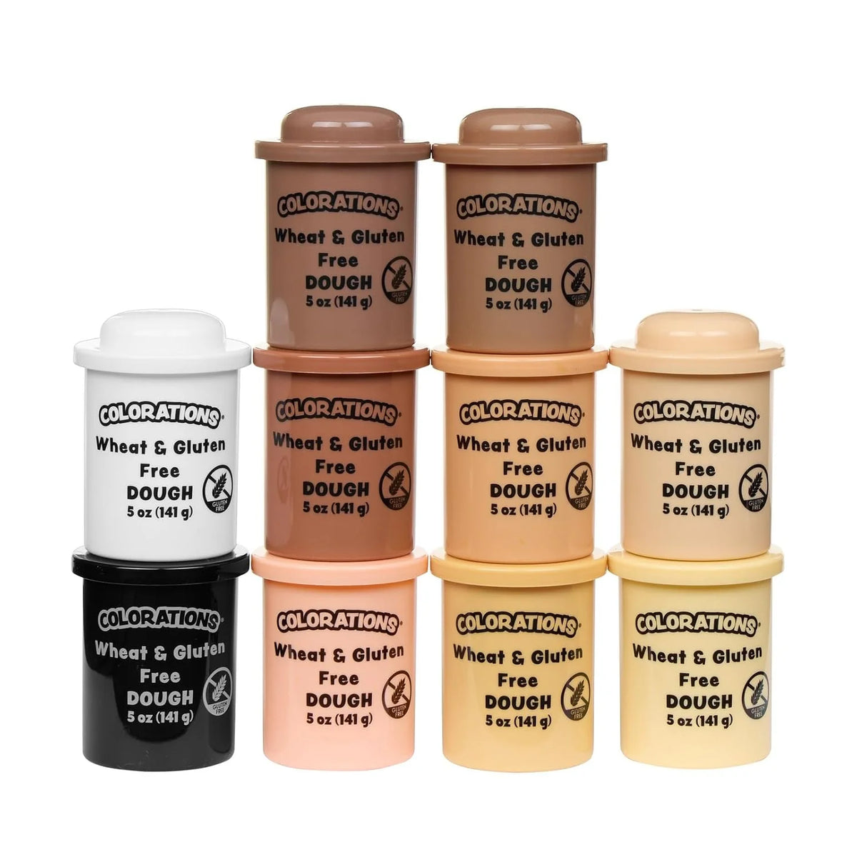Colorations Wheat & Gluten Free Colors Like Me Dough, 10 Colors
