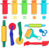 DIMROM Clay and Play Dough Tools Six Piece Set - Ages 3 & Up (18pcs)