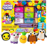 Play-Doh Air Dry Clay Case, Scented Variety Pack, 13 Air-Dry Clays, Fun Molds, Wiggly Eyes, and Sculpting Tool, Arts and Crafts Supplies, Modeling Clay, Fun Kids Activities, Pottery