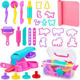 ‌Playdough Tool Set for 3-8 Year Olds | 30-Piece Playdough Accessory Kit with Animal Molds, Rolling Pin & Storage Box | STEM Educational Gift for Boys & Girls - Birthday, Christmas, Party Favor