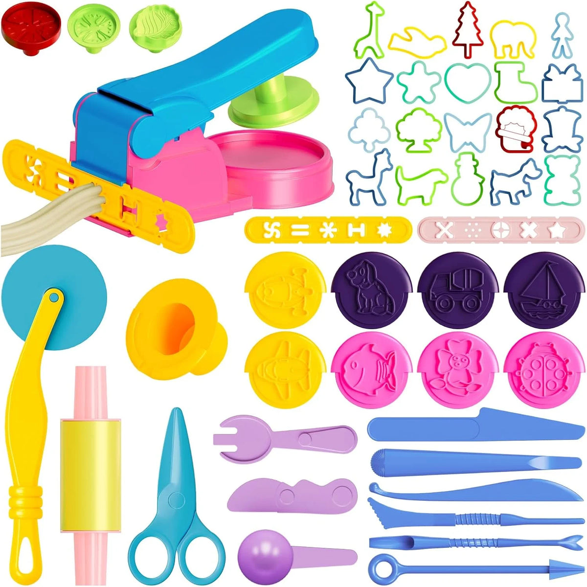 Dough Tools for Kids, 46Pcs Dough Toys Sets Playdough Accessories