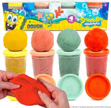 Spongebob Squarepants™ Dough 4-Pack, Sensory Dough in Resealable Storage Containers with Character Impression Molded Lids, Spongebob Toys, Kids Party Favors