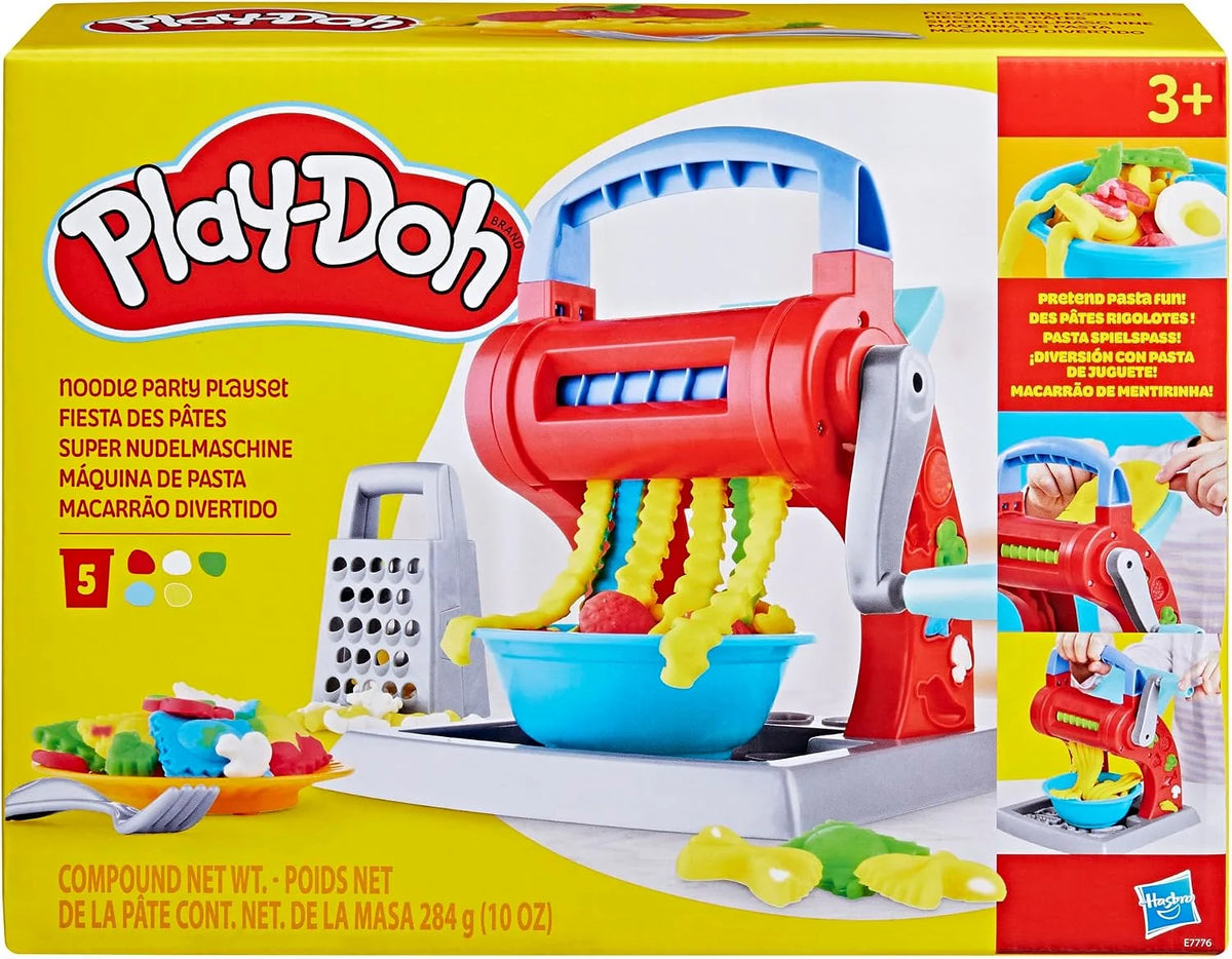 Play-Doh Kitchen Creations Noodle Party Playset for Kids 3 Years and Up with 5 Non-Toxic Colors (Amazon Exclusive)